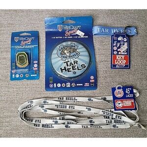 Univ of North Carolina Tar Heels‎ VTG Pins Laces Key Chain Memorabilia WinCraft